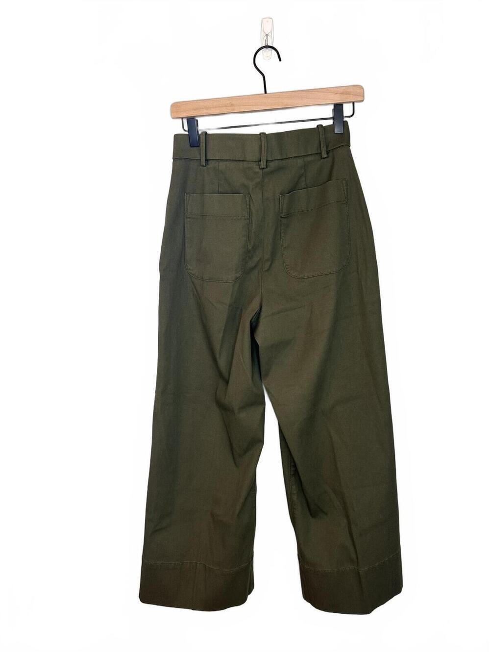 NWT: Spanx ST Crop Wide Leg 2.0 in Dark Pine S - Picture 7 of 7